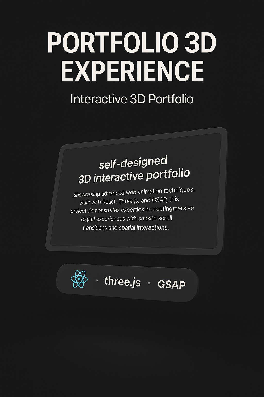 Portfolio 3D Experience Project